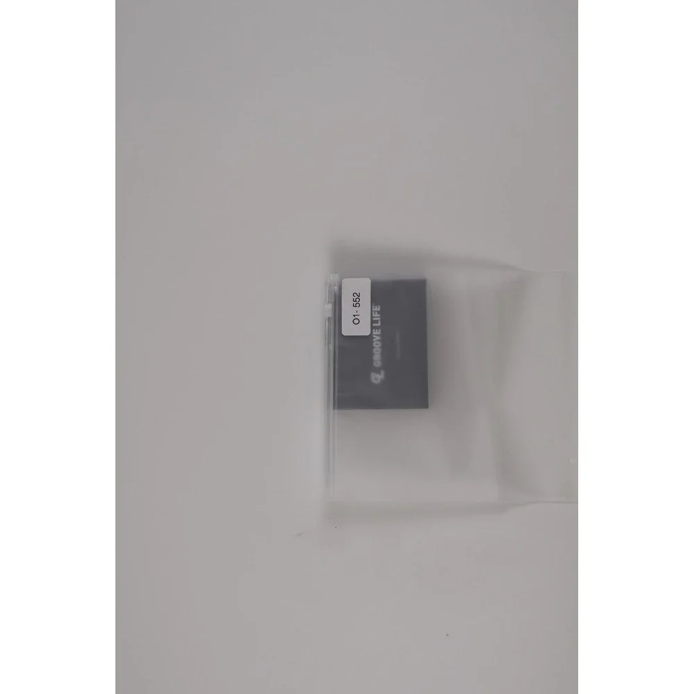 Groove Life Mens Wallet Groove Wallet Black Solid OS Metal NWT